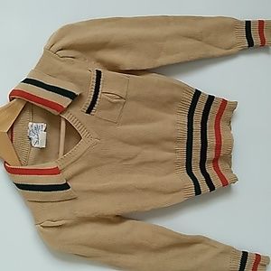 Vintage Tan Little Lisa Ltd. collar sweater S/XS